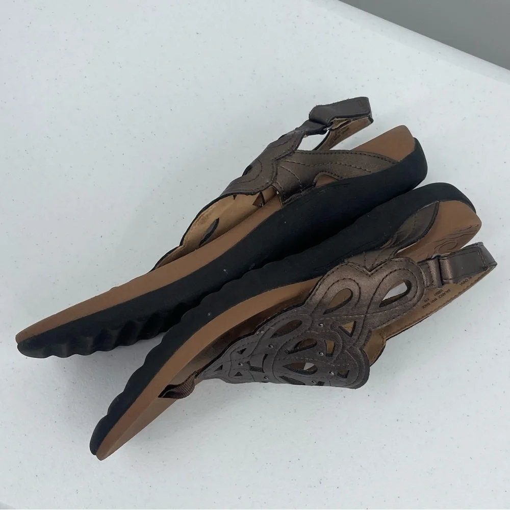 Rockport vegan leather thong comfort sandal